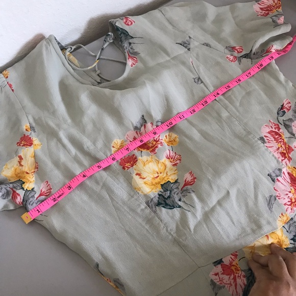 Privacy Please Henson Dress in Mint Floral Dress L - Picture 6 of 11